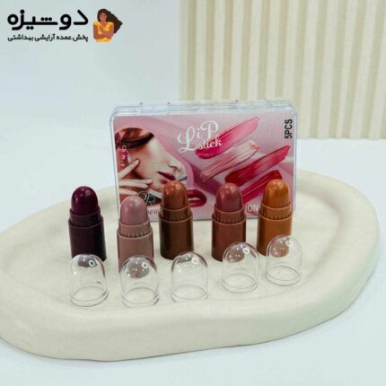 پک رژ لب 5 عددی 5411 جامد QOIDEN ROSE