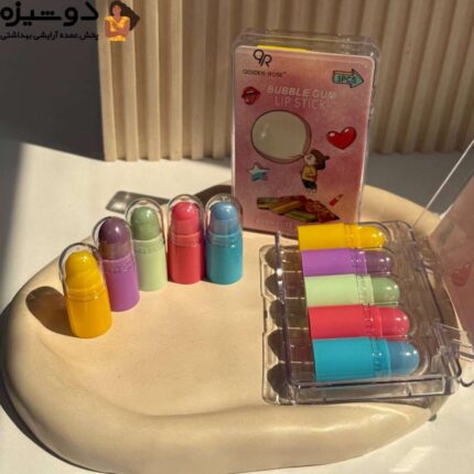 پک بالم لب 5 عددی 5412 بادکنکی QOIDEN ROSE