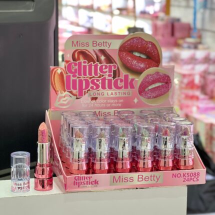 رژ لب جامد 5088 مدل گلیتری Miss Betty