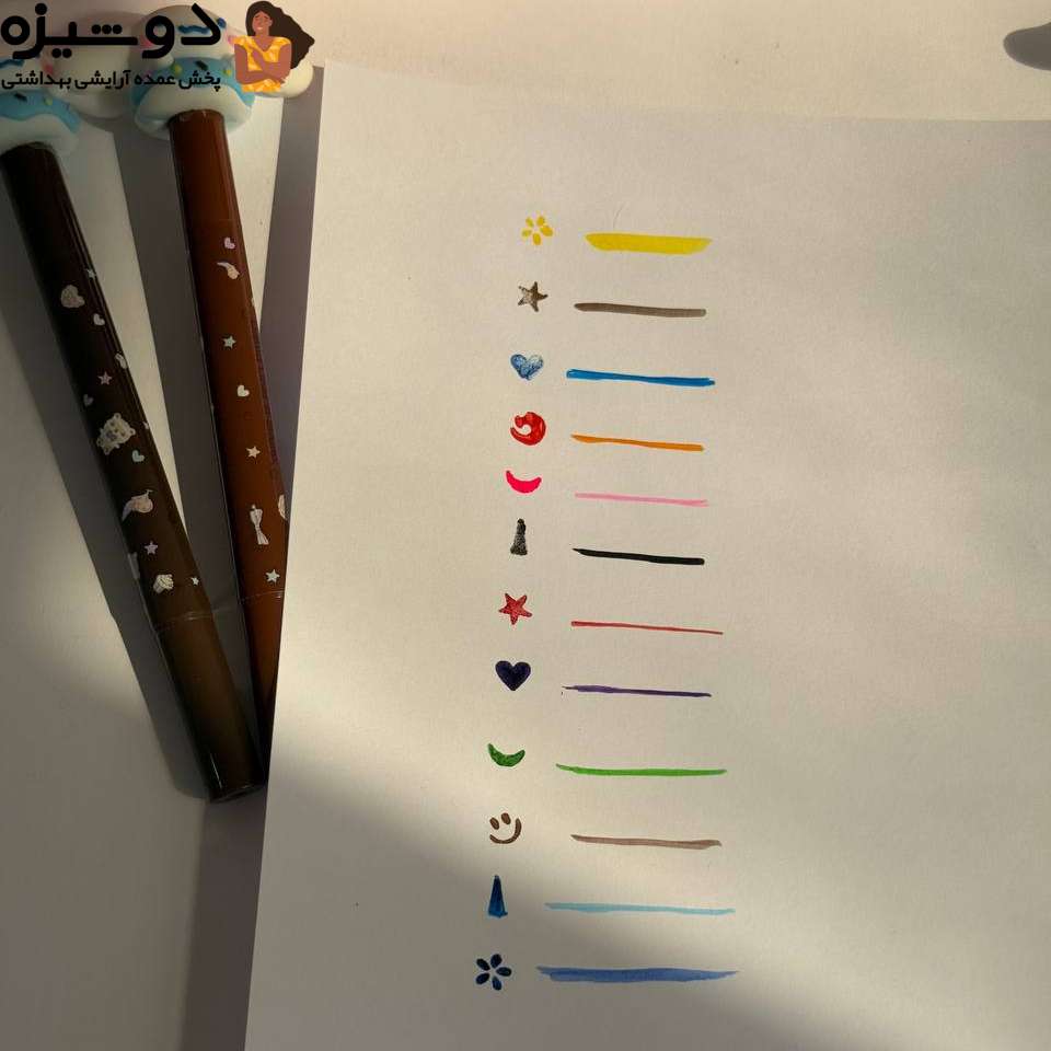خط چشم رنگی دوطرفه مدل کرومی Bilion beauty