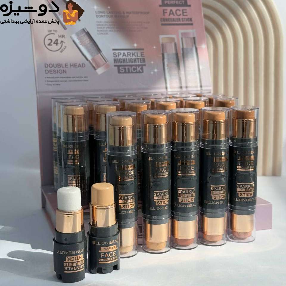 8 کانسیلر و هایلایتر 70012 دو طرفه Billion beauty