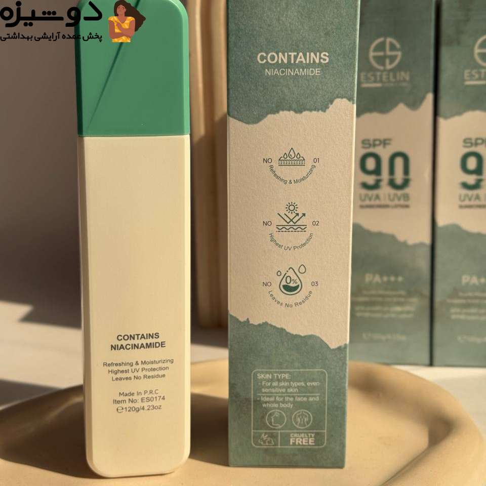لوسیون ضدآفتاب بی رنگ ES0174 استلین ESTELIN
