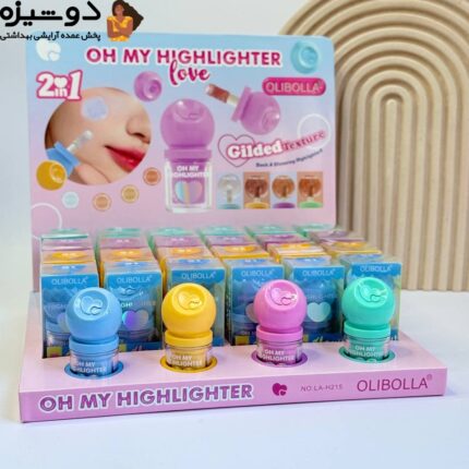 هایلایتر پددار H215 طرح مای لاو OLIBOLLA (کد رنگ 4)