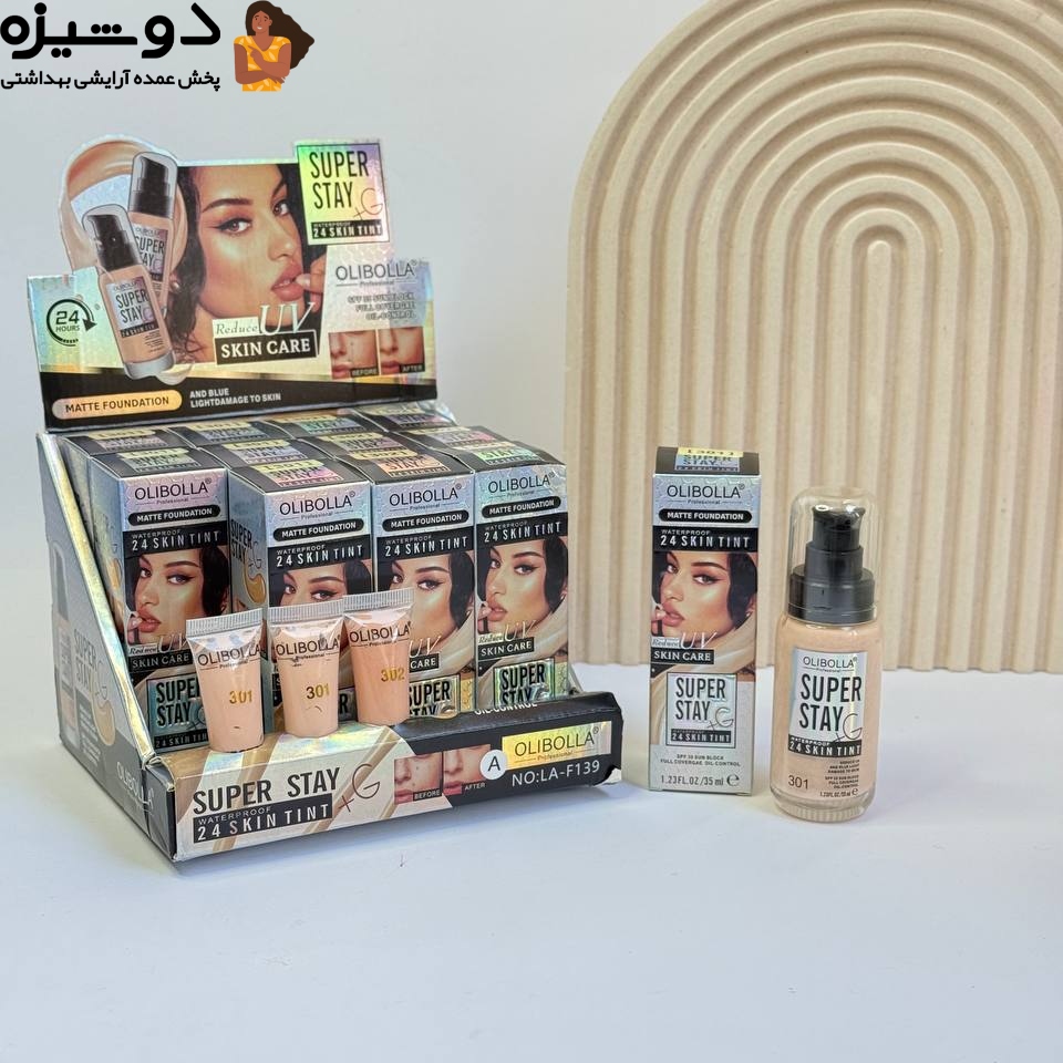 تینت پوست رنگی F139 تستر دار OLIBOLLA