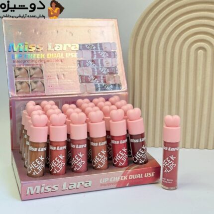 رژلب و گونه 371 قلب صورتی MISS LARA