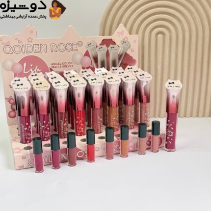 رژ لب مایع گربه 5979 تستر دار QOIDEN ROSE