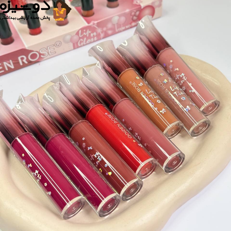 رژ لب مایع گربه 5979 تستر دار QOIDEN ROSE