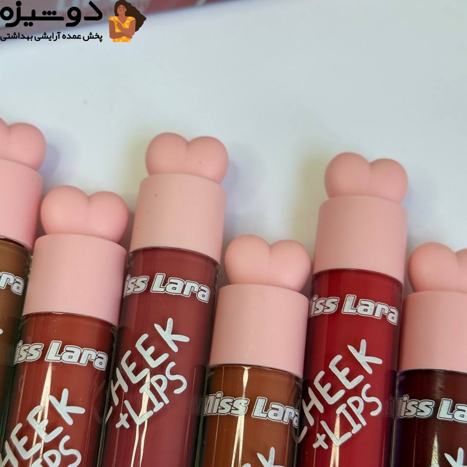 رژلب و گونه 371 قلب صورتی MISS LARA