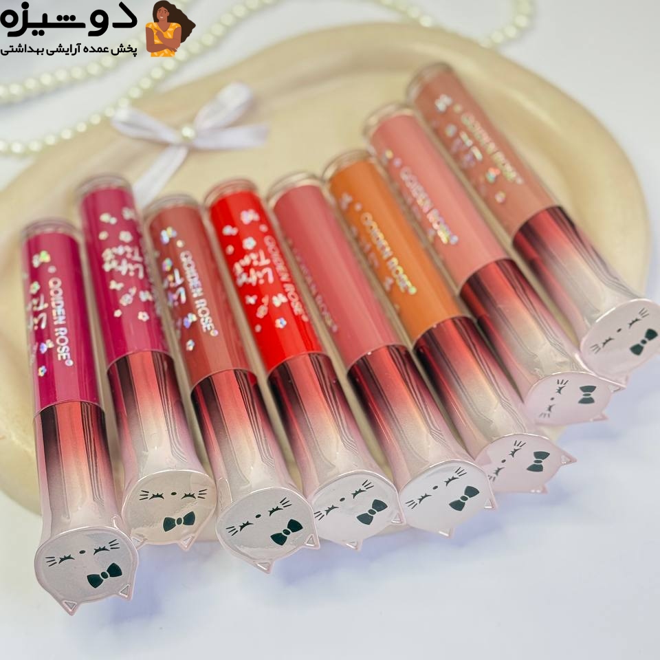 رژ لب مایع گربه 5979 تستر دار QOIDEN ROSE