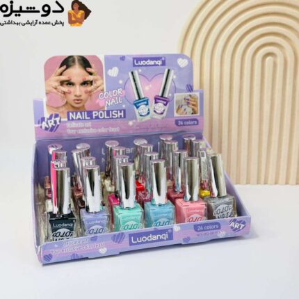 لاک ناخن نقره ای مکعبی08153 لودانکی LUODANQI