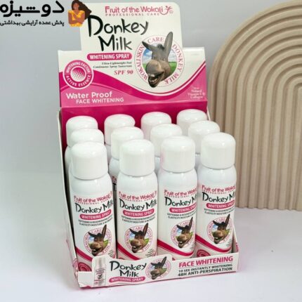 اسپری سفیدکننده و آبرسان شیر الاغ WOKALI