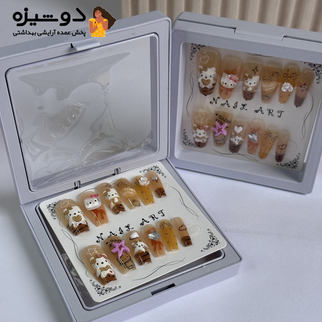 ناخن مصنوعی پینترستی بچگانه حیوانات R5