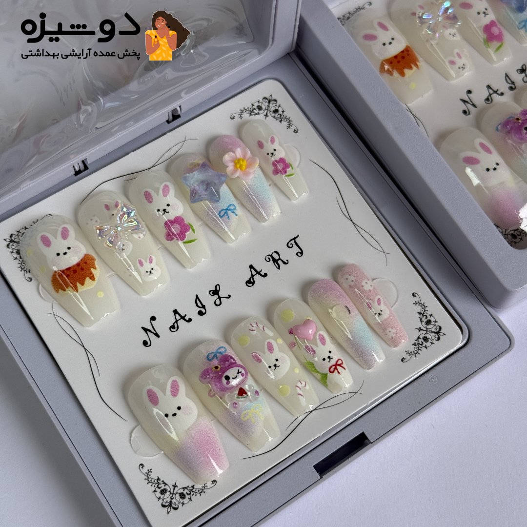 ناخن مصنوعی پینترستی بچگانه حیوانات R5