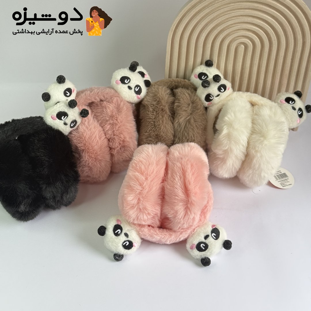 گوش گیر پشمالو خزدار مدل پاندا