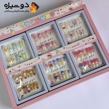 ناخن مصنوعی پینترستی بچگانه حیوانات R5