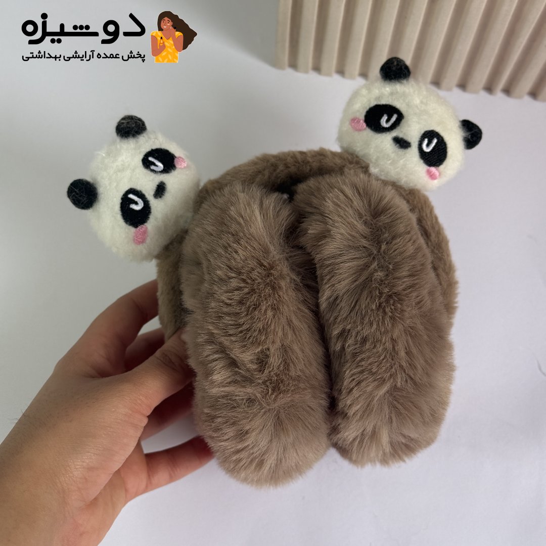 گوش گیر پشمالو خزدار مدل پاندا