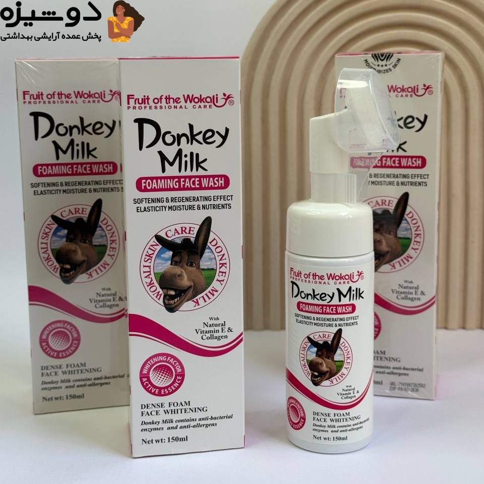 فوم براش دار سفیدکننده شیر الاغ WOKALI