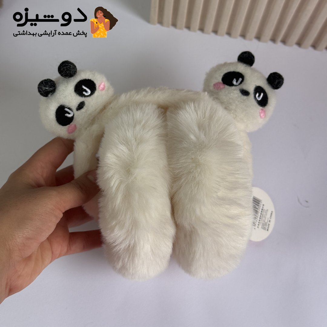 گوش گیر پشمالو خزدار مدل پاندا