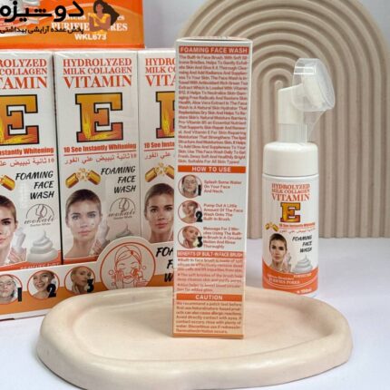 فوم براش دار 673 ویتامین E کلاژن دار WOKALI