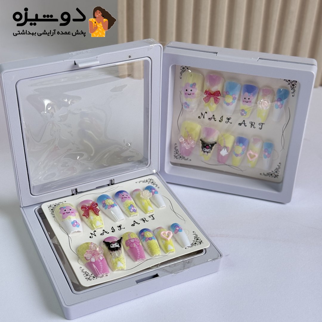 ناخن مصنوعی پینترستی بچگانه حیوانات R5