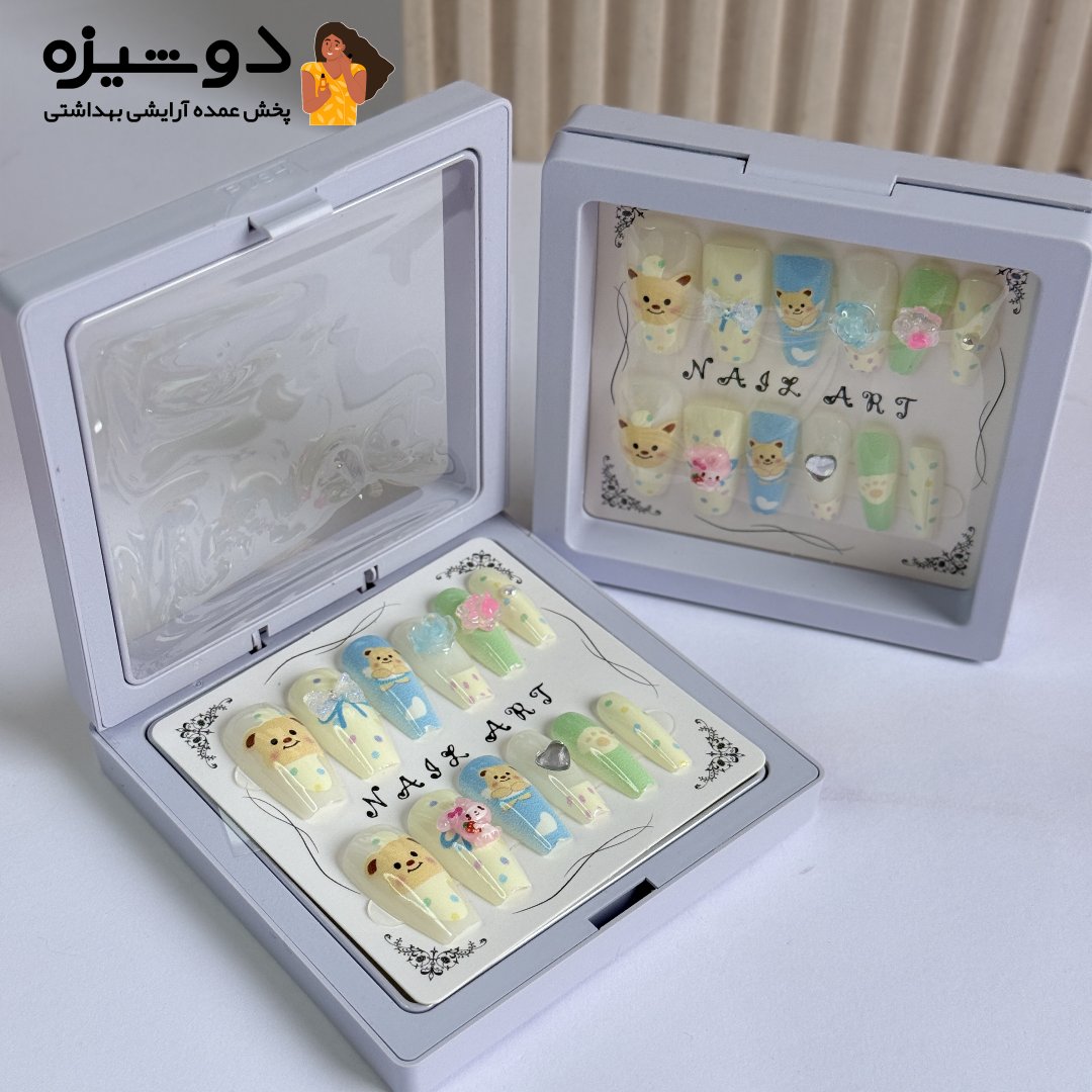 ناخن مصنوعی پینترستی بچگانه حیوانات R5