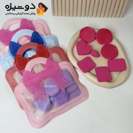 ست پد انگشتی 7 عددی کیف پاپیونی