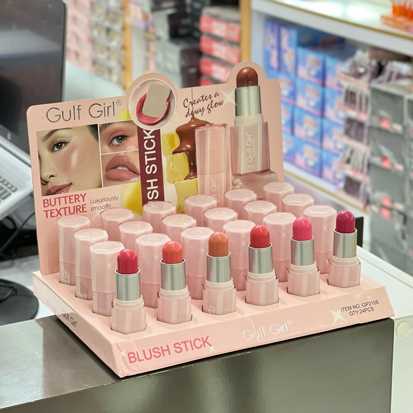 رژگونه استیکی 2108 طرح شیگلم Gulf Girl