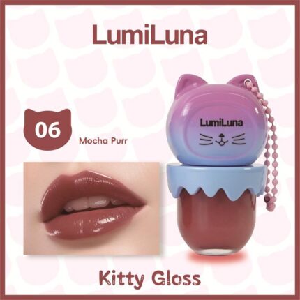 رژ لب مایع GLG001 طرح گربه LumiLuna