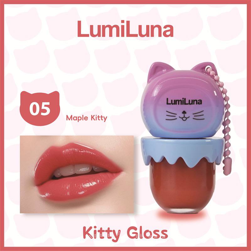 رژ لب مایع GLG001 طرح گربه LumiLuna