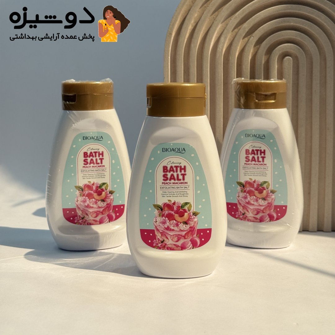 2 نمک بدن ماکارون هلو بیوآکوا BIOAQUA