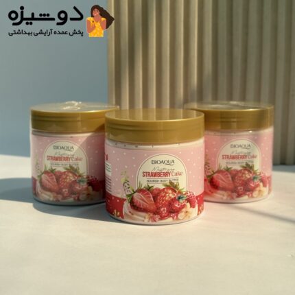کره بدن کیک توت فرنگی بیوآکوا BIOAQUA
