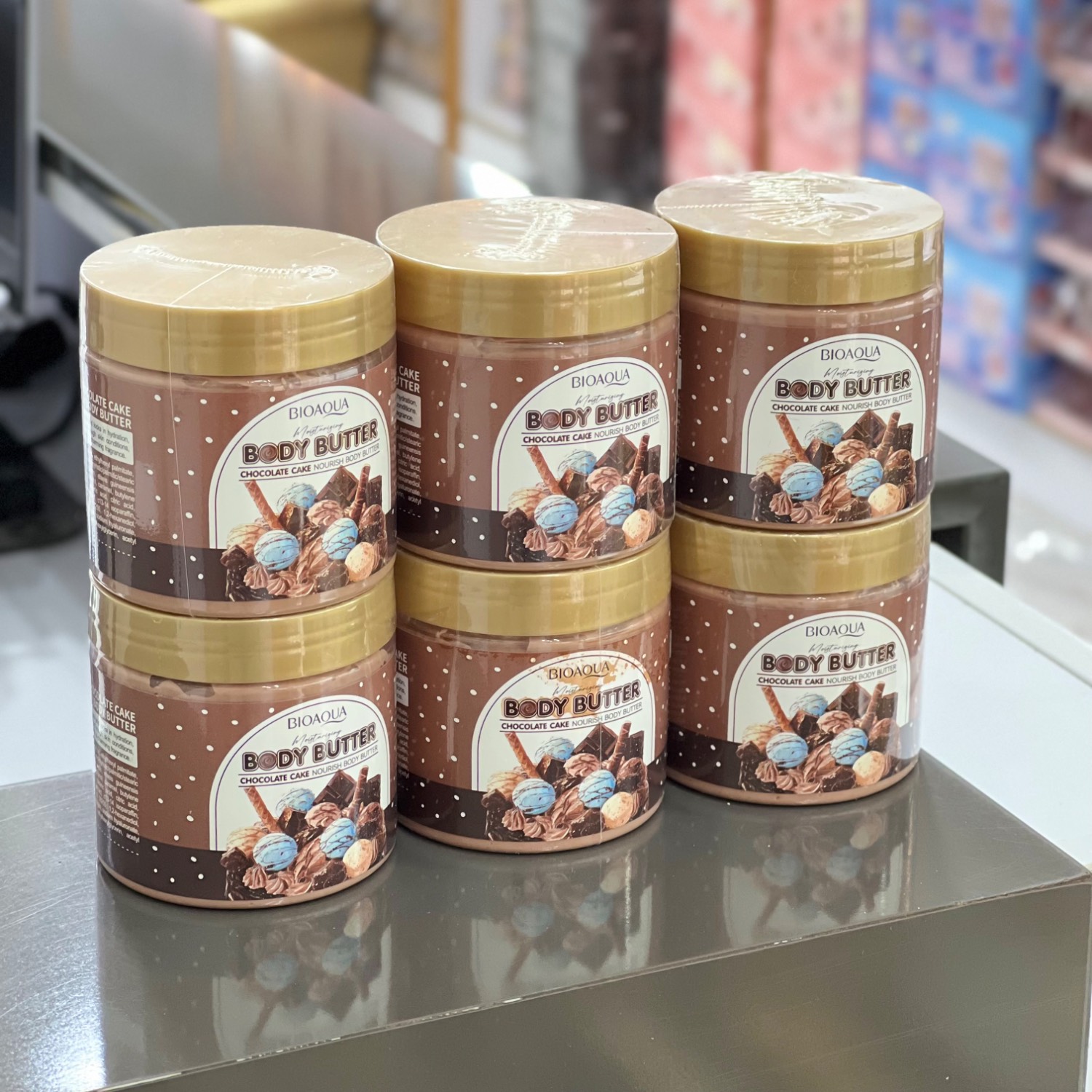 کره بدن کیک شکلاتی بیوآکوا BIOAQUA