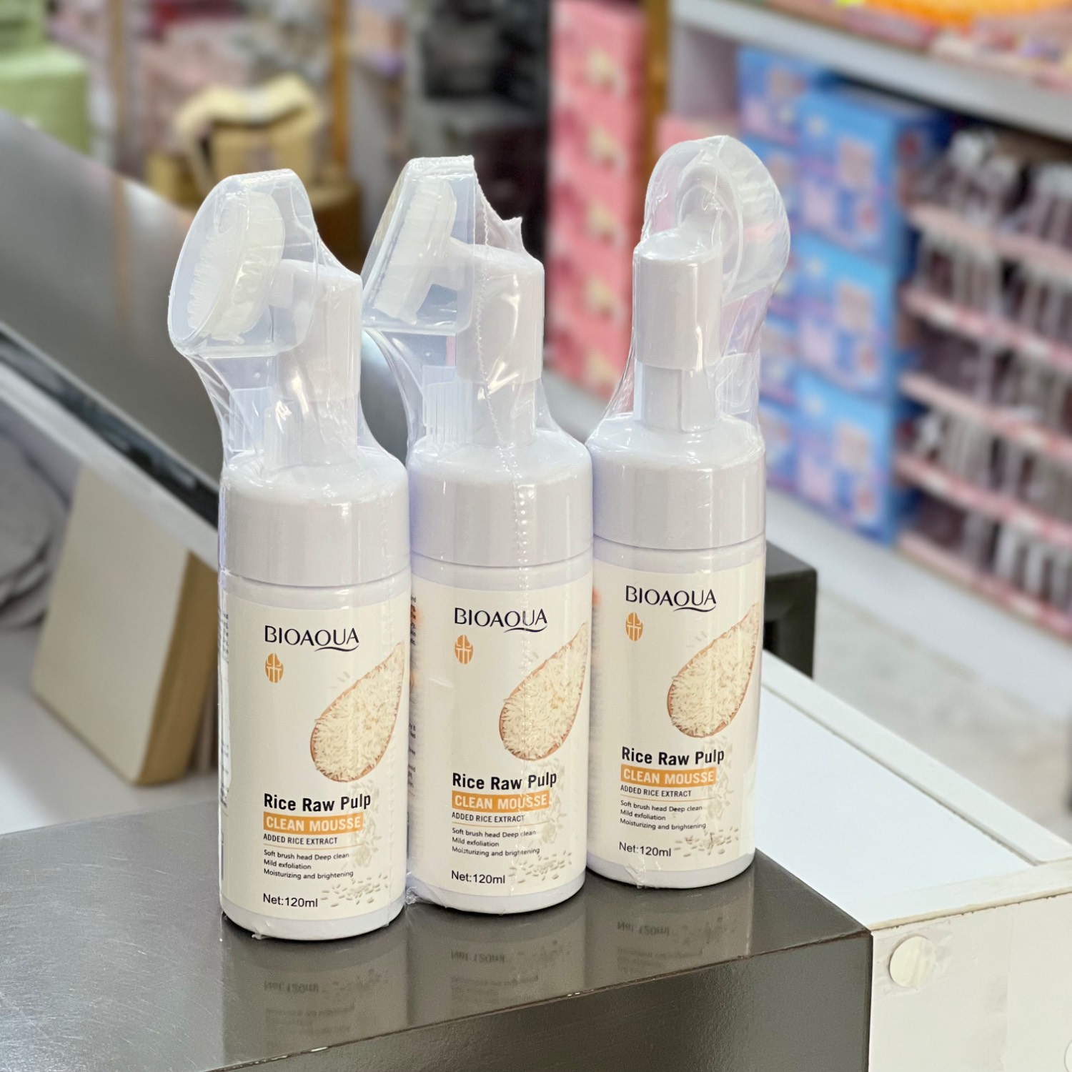فوم براش دار برنج بیوآکوا BIOAQUA