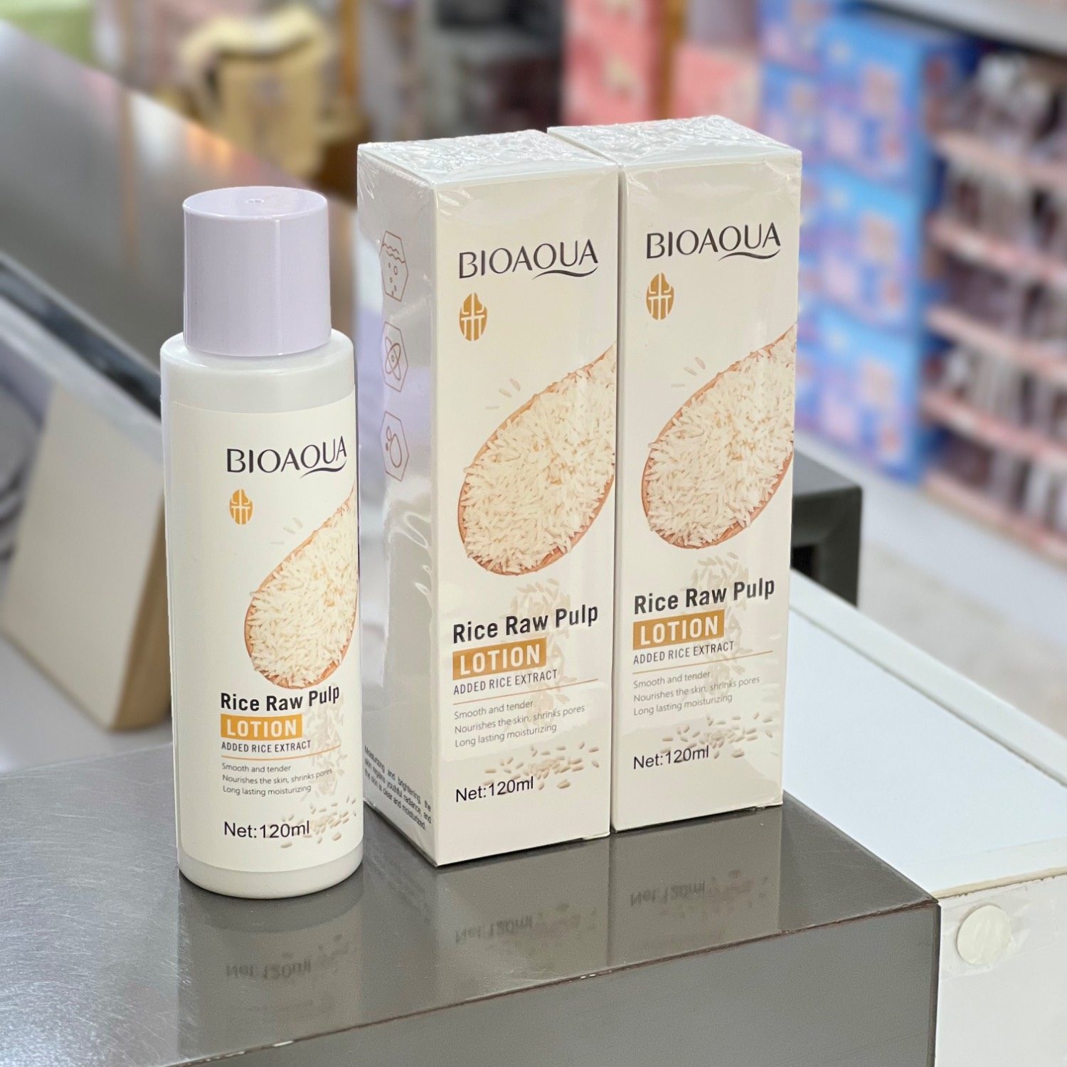 لوسیون بدن عصاره برنج بیوآکوا BIOAQUA