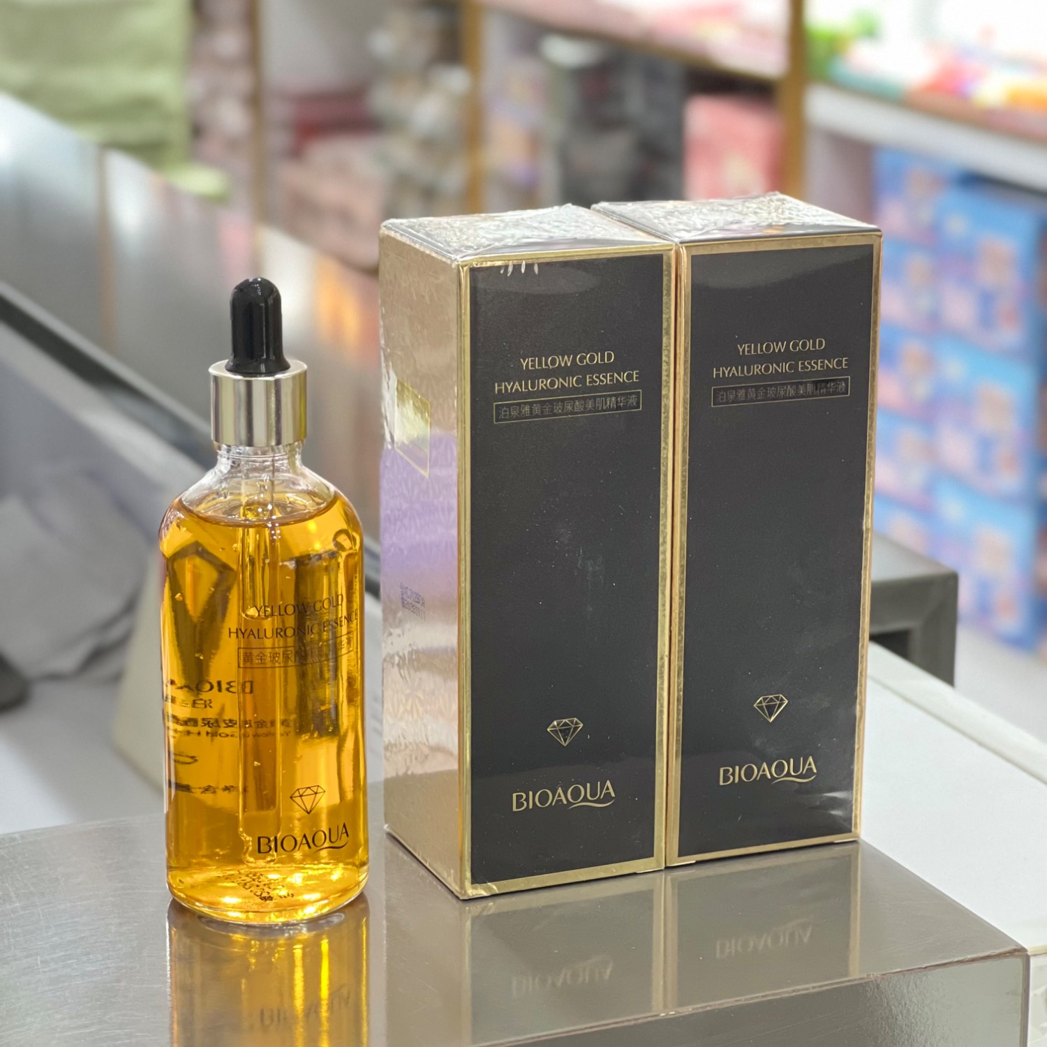 سرم آبرسان طلا 24 عیار بزرگ بیوآکوا BIOAQUA