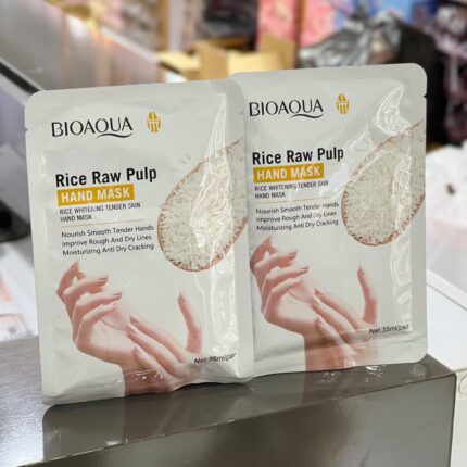 ماسک دست برنج ورقه ای بیواکوا BIOAQUA