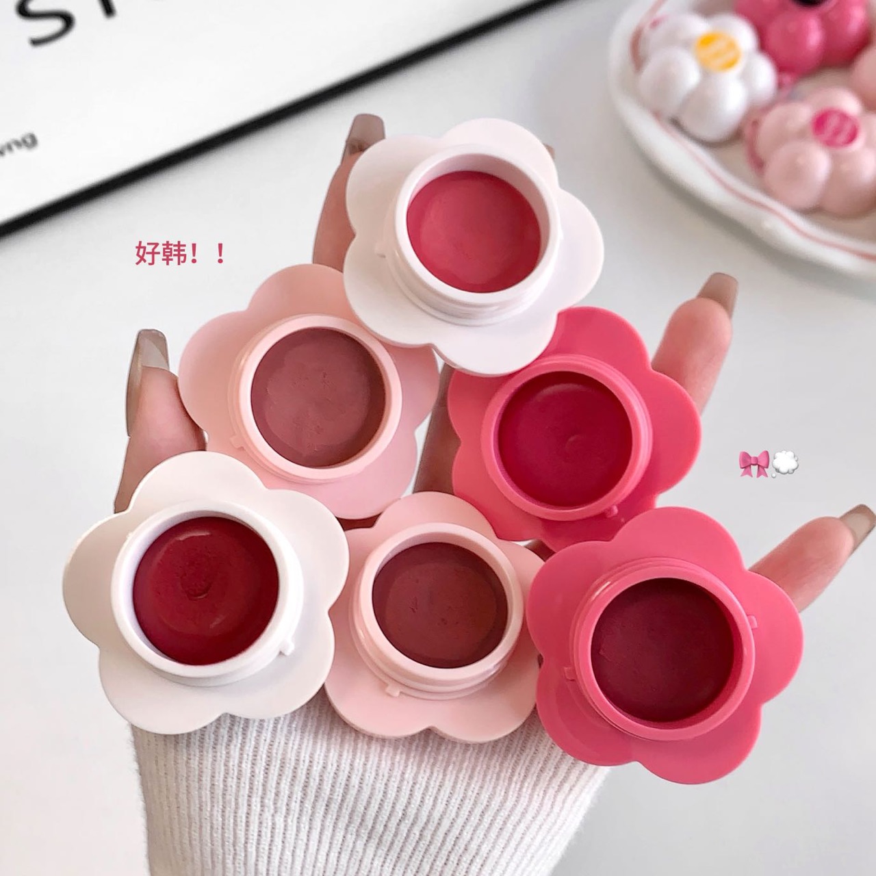 مربای لب و گونه خمیری 1503 طرح گل GeGe Bear