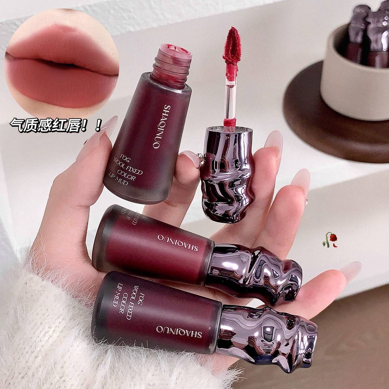 رژلب مایع مخملی 9055 شاکینو SHAQINUO