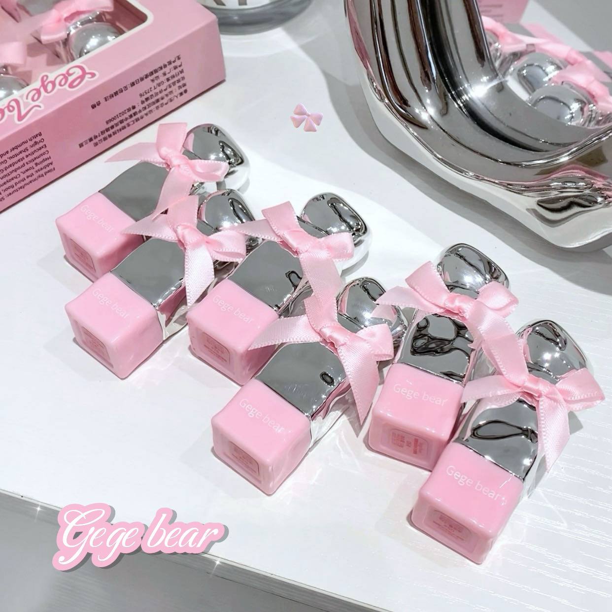 رژلب خیس 1138 پاپیون صورتی GeGe Bear