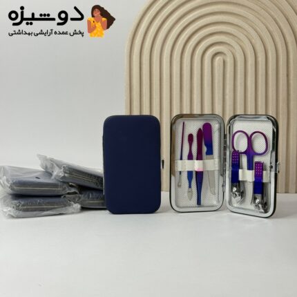 ست پدیکور مانیکور 7 عددی بنفش