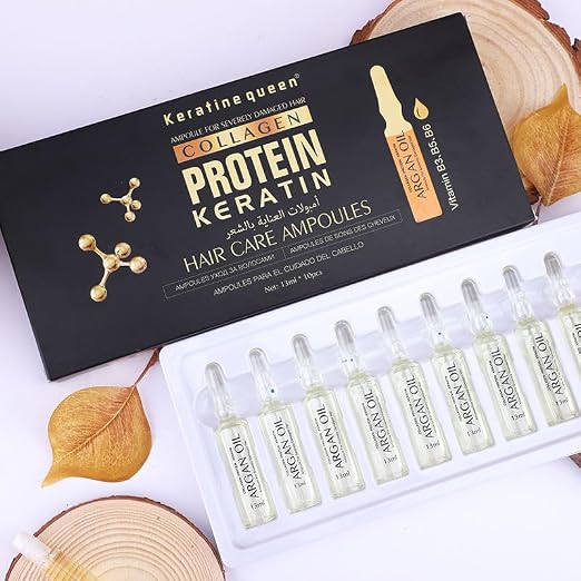 پک ویال مو 10 عددی کراتین KERATIN QUEEN