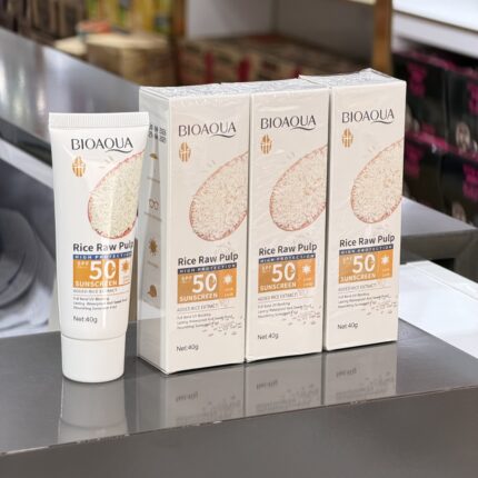 ضدآفتاب تیوپی بی رنگ برنج بیواکوا BIOAQUA